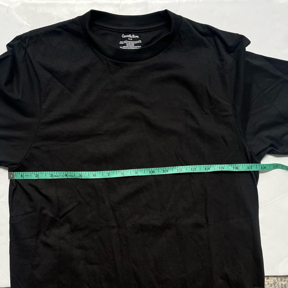 Goodfellow Short Sleeve T Shirt Mens Small Black Cotton Casual NWOT - Picture 4 of 6